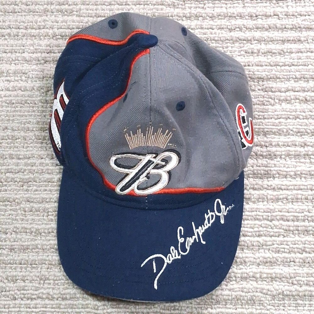 vintage dale earnhardt jr 8 budweiser king of beers nascar strapback hat cap nav